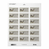 Étiquette Maison phare et gardiens (Feuille entière)