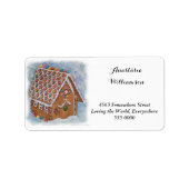 ÉTIQUETTE MAISON XMAS GINGERBREAD (Devant)