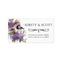 Maisonnette pour oiseaux à fleurs printanières aqu