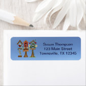 Étiquette Maisons d'oiseaux (En situation)