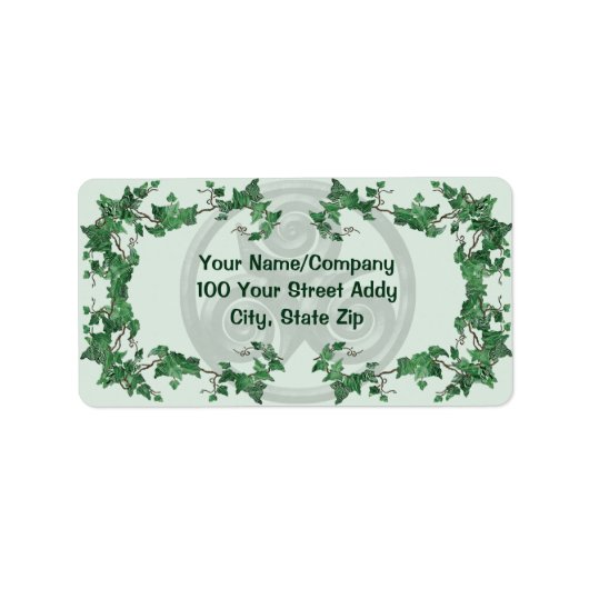 Étiquette Malachite Ivy Triskel (Devant)