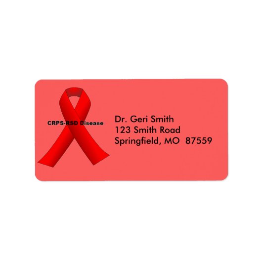 Étiquette Maladie CRPS-RSD (Devant)