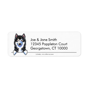 Étiquette Malamute d'Alaska n propre simple