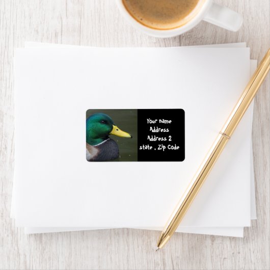 Étiquette Mallard Duck (En situation)