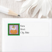 Étiquette maltais d'Halloween (En situation)