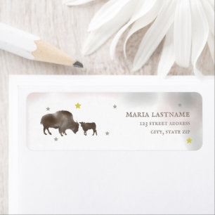 Étiquette Mama Buffalo Baby Shower
