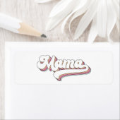 Étiquette Mama Rétro (En situation)