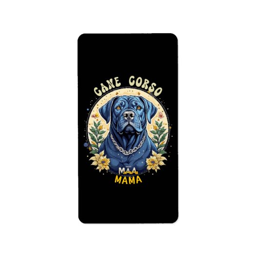 Étiquette Maman Cane Corso (Devant)