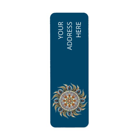 Étiquette Mandala (Devant)