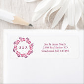 Étiquette Mandala à fleurs rétro ethnique (En situation)