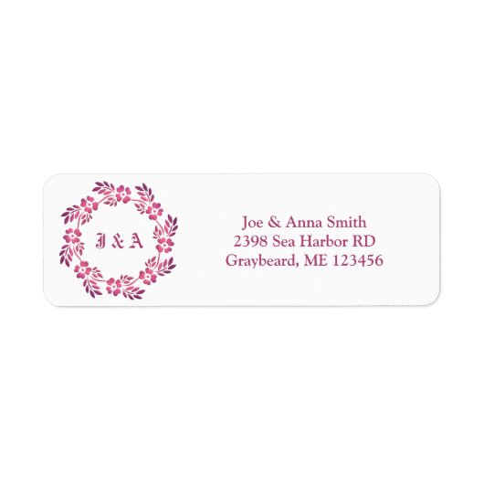 Étiquette Mandala à fleurs rétro ethnique (Devant)