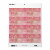 Étiquette Mandala d'or moderne (Feuille entière)