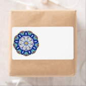 Étiquette Mandala Motif 01 (En situation)