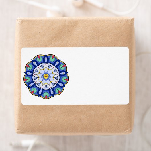 Étiquette Mandala Motif 01 (En situation)