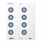 Étiquette Mandala Motif 01 (Feuille entière)