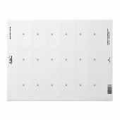 Étiquette Mandala papillon floral | Design d'art Boho pourpr (Feuille entière)