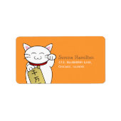 Étiquette Maneki Neko (Devant)