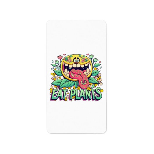 Étiquette Manger des plantes (Devant)