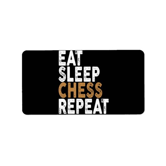 Étiquette manger sommeil échecs répétition échecs (Devant)