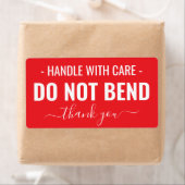 Étiquette Manipulation avec soin - Ne pas plier les Étiquett (En situation)