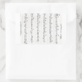 Étiquette manuscrite de musique de feuille (Sac)