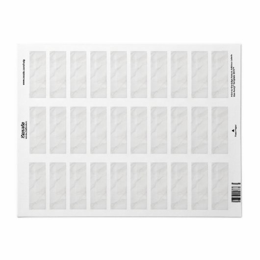 Étiquette Marbre Blanc (Feuille entière)