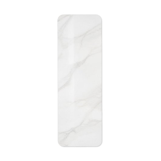 Étiquette Marbre Blanc (Devant)