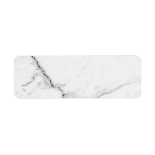 Étiquette Marbre Blanc (Devant)