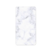 Étiquette Marbre blanc (Devant)