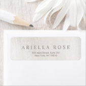 Étiquette Marbre blanc brossé simple et élégant professionne (En situation)