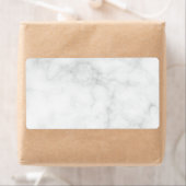 Étiquette Marbre Blanc Moderne (En situation)