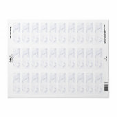 Étiquette Marbre Blanc Moderne (Feuille entière)