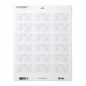 Étiquette Marbre blanc moderne élégant (Feuille entière)