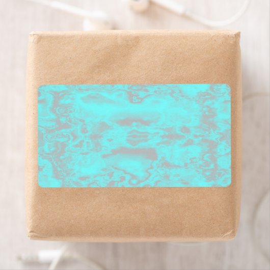 Étiquette Marbre bleu et gris (En situation)