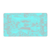 Étiquette Marbre bleu et gris (Devant)