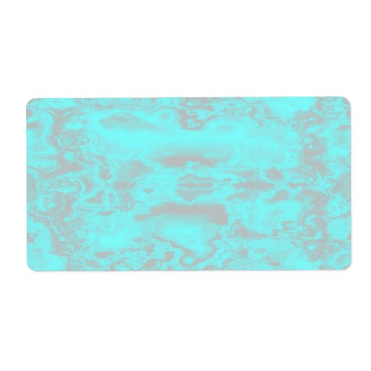 Étiquette Marbre bleu et gris (Devant)