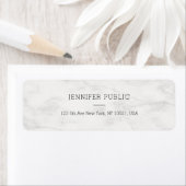 Étiquette Marbre élégant Moderne Simple Modèle Personnalisé (En situation)