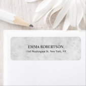 Étiquette Marbre gris Plain élégant moderne professionnel mo (En situation)