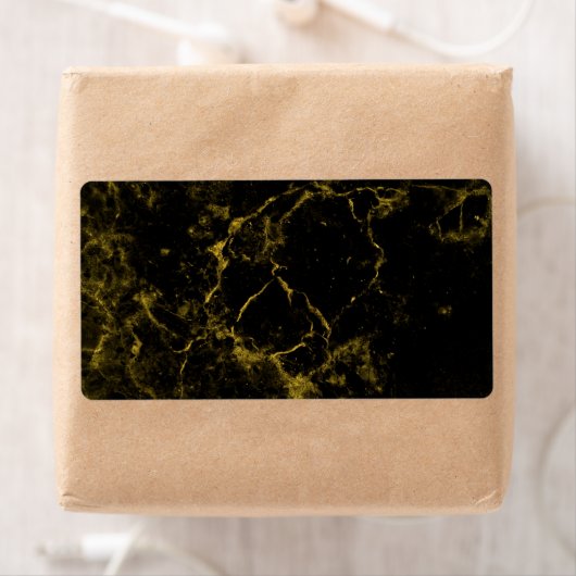 Étiquette Marbre noir or (En situation)