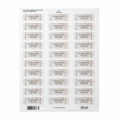 Étiquette Marbre rose Iridescente (Feuille entière)