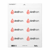 Étiquette Marchandise de la marque Ardhon - portez votre sty (Feuille entière)