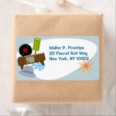 Étiquette Marchandises Rétro Amusants Cinquante Ménage Kitsc (En situation)