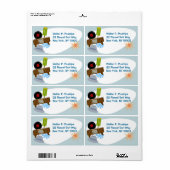 Étiquette Marchandises Rétro Amusants Cinquante Ménage Kitsc (Feuille entière)