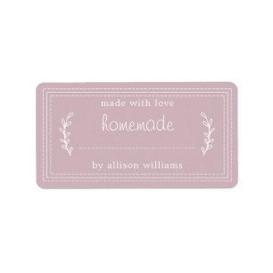 Étiquette Marchandises Rustiques Fait Maison Cuisine Jam Can