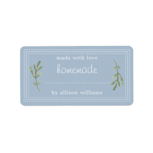 Étiquette Marchandises Rustiques faites maison confiture Can