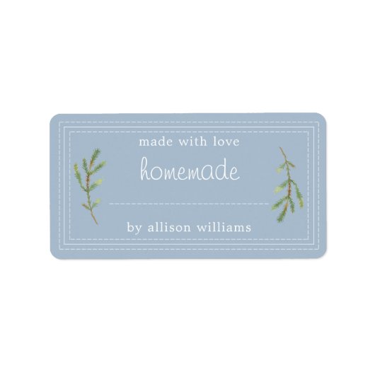 Étiquette Marchandises Rustiques faites maison confiture Can (Devant)