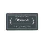 Étiquette Marchandises Rustiques faites maison confiture Can (Devant)