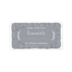 Étiquette Marchandises Rustiques faites maison confiture Can