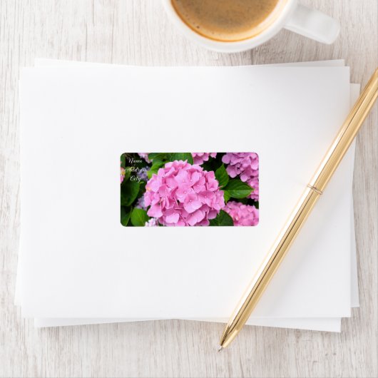 Étiquette Marche du jardin d'Hydrangea (En situation)