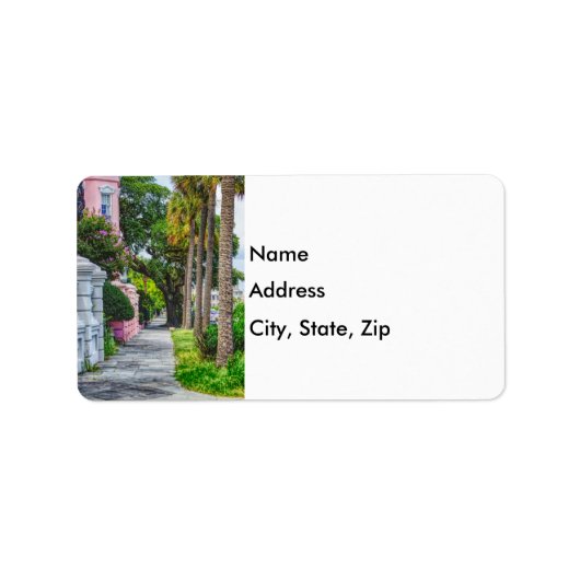 Étiquette Marcher le long de Rainbow Row (Devant)